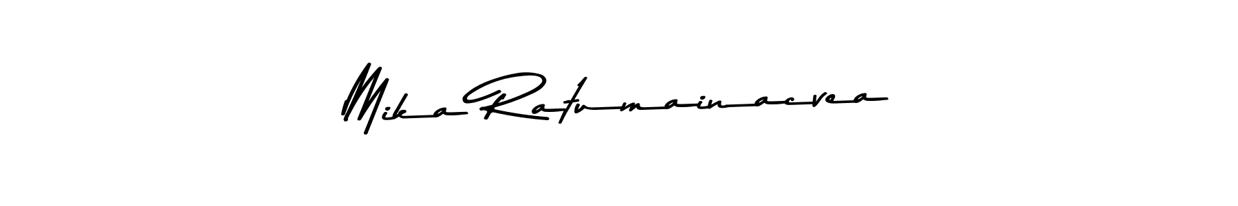 Also You can easily find your signature by using the search form. We will create Mika Ratumainacvea name handwritten signature images for you free of cost using Asem Kandis PERSONAL USE sign style. Mika Ratumainacvea signature style 9 images and pictures png