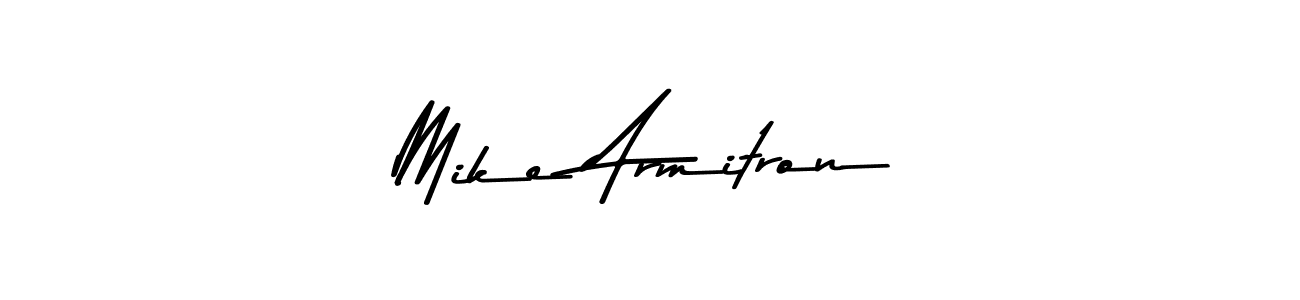 Create a beautiful signature design for name Mike Armitron. With this signature (Asem Kandis PERSONAL USE) fonts, you can make a handwritten signature for free. Mike Armitron signature style 9 images and pictures png