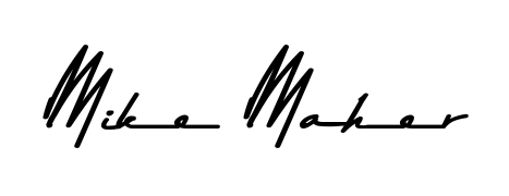 Designed for modern professionals: Mike Maher name signature crafted with Asem Kandis PERSONAL USE script. Ready for digital PDF workflows. Mike Maher signature style 9 images and pictures png