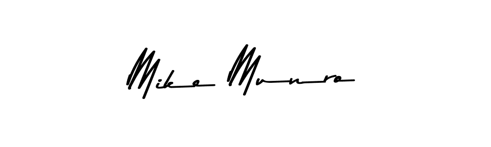 Mike Munro stylish signature style. Best Handwritten Sign (Asem Kandis PERSONAL USE) for my name. Handwritten Signature Collection Ideas for my name Mike Munro. Mike Munro signature style 9 images and pictures png