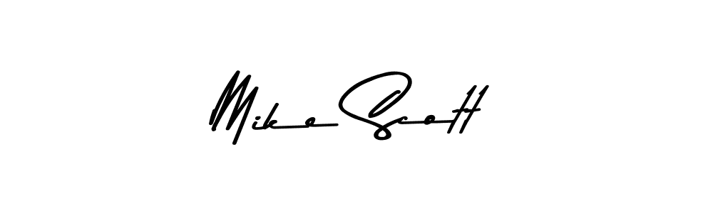 Design your own signature with our free online signature maker. With this signature software, you can create a handwritten (Asem Kandis PERSONAL USE) signature for name Mike Scott. Mike Scott signature style 9 images and pictures png