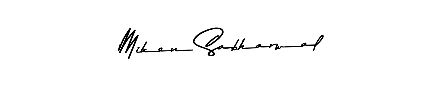 Use a signature maker to create a handwritten signature online. With this signature software, you can design (Asem Kandis PERSONAL USE) your own signature for name Miken Sabharwal. Miken Sabharwal signature style 9 images and pictures png
