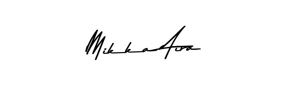 You should practise on your own different ways (Asem Kandis PERSONAL USE) to write your name (Mikka Aira) in signature. don't let someone else do it for you. Mikka Aira signature style 9 images and pictures png