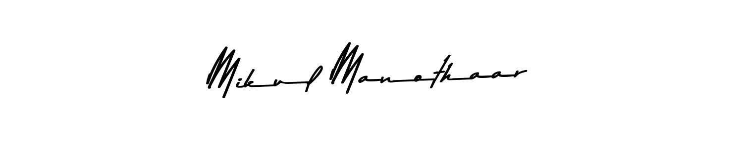 Mikul Manothaar stylish signature style. Best Handwritten Sign (Asem Kandis PERSONAL USE) for my name. Handwritten Signature Collection Ideas for my name Mikul Manothaar. Mikul Manothaar signature style 9 images and pictures png