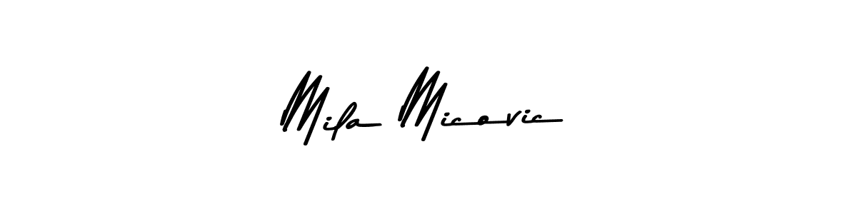 This is the best signature style for the Mila Micovic name. Also you like these signature font (Asem Kandis PERSONAL USE). Mix name signature. Mila Micovic signature style 9 images and pictures png