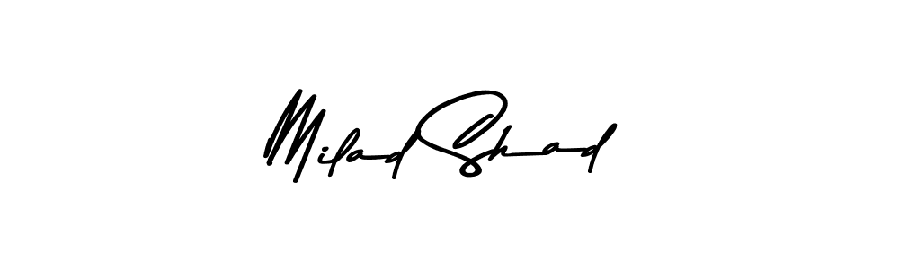 How to make Milad Shad signature? Asem Kandis PERSONAL USE is a professional autograph style. Create handwritten signature for Milad Shad name. Milad Shad signature style 9 images and pictures png