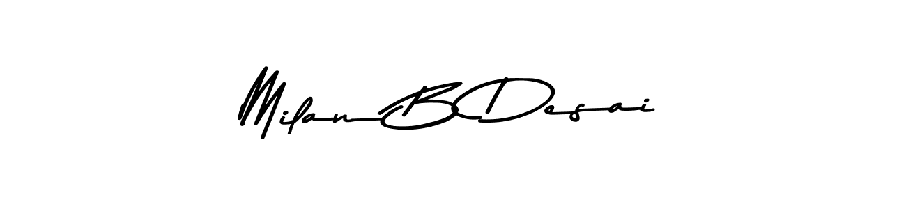 if you are searching for the best signature style for your name Milan B Desai. so please give up your signature search. here we have designed multiple signature styles  using Asem Kandis PERSONAL USE. Milan B Desai signature style 9 images and pictures png