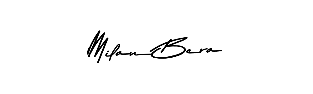 You should practise on your own different ways (Asem Kandis PERSONAL USE) to write your name (Milan Bera) in signature. don't let someone else do it for you. Milan Bera signature style 9 images and pictures png
