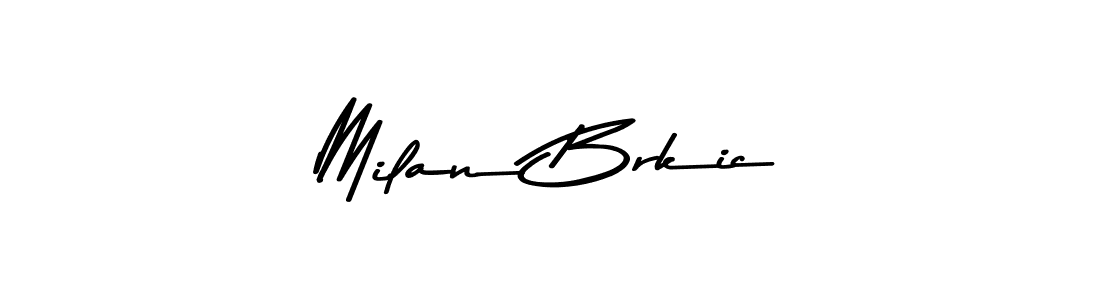 Make a beautiful signature design for name Milan Brkic. With this signature (Asem Kandis PERSONAL USE) style, you can create a handwritten signature for free. Milan Brkic signature style 9 images and pictures png