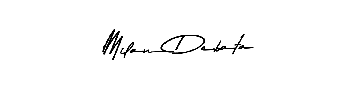 Here are the top 10 professional signature styles for the name Milan Debata. These are the best autograph styles you can use for your name. Milan Debata signature style 9 images and pictures png