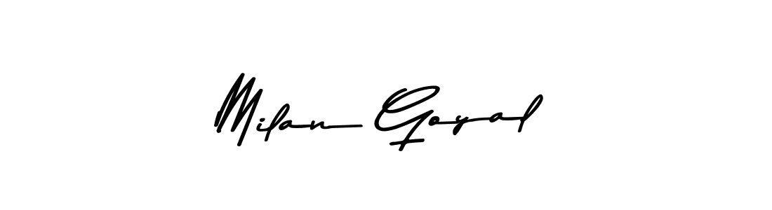 The best way (Asem Kandis PERSONAL USE) to make a short signature is to pick only two or three words in your name. The name Milan Goyal include a total of six letters. For converting this name. Milan Goyal signature style 9 images and pictures png