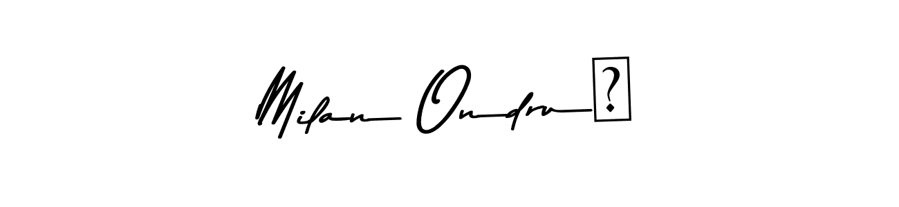 Make a beautiful signature design for name Milan Ondruš. Use this online signature maker to create a handwritten signature for free. Milan Ondruš signature style 9 images and pictures png