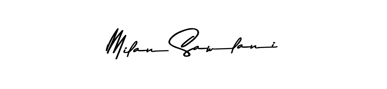 Asem Kandis PERSONAL USE is a professional signature style that is perfect for those who want to add a touch of class to their signature. It is also a great choice for those who want to make their signature more unique. Get Milan Sawlani name to fancy signature for free. Milan Sawlani signature style 9 images and pictures png