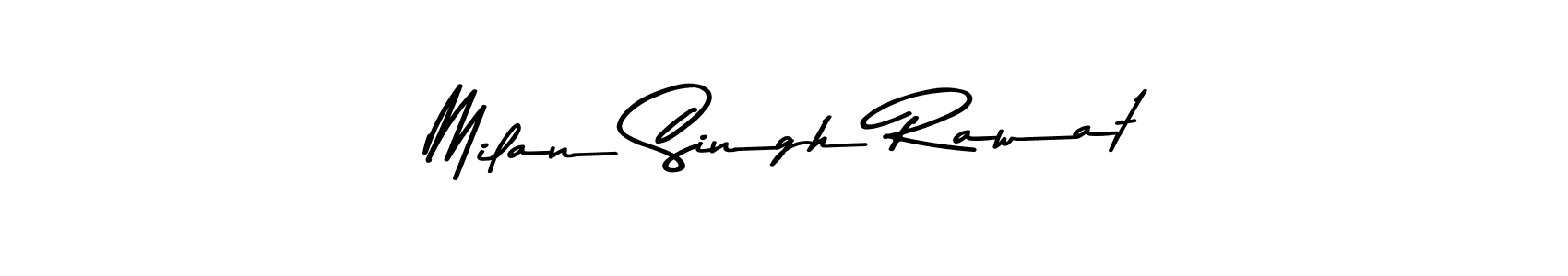 How to make Milan Singh Rawat signature? Asem Kandis PERSONAL USE is a professional autograph style. Create handwritten signature for Milan Singh Rawat name. Milan Singh Rawat signature style 9 images and pictures png