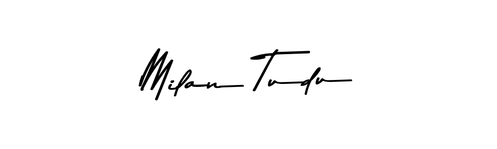 Make a beautiful signature design for name Milan Tudu. With this signature (Asem Kandis PERSONAL USE) style, you can create a handwritten signature for free. Milan Tudu signature style 9 images and pictures png