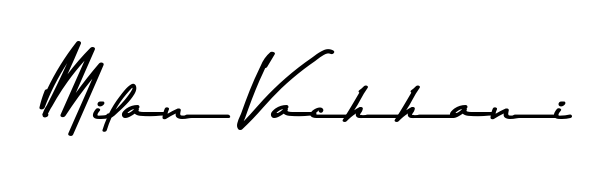 An effortless, minimalist signature concept for Milan Vachhani using Asem Kandis PERSONAL USE design. Clean lines that look great on any document. Milan Vachhani signature style 9 images and pictures png