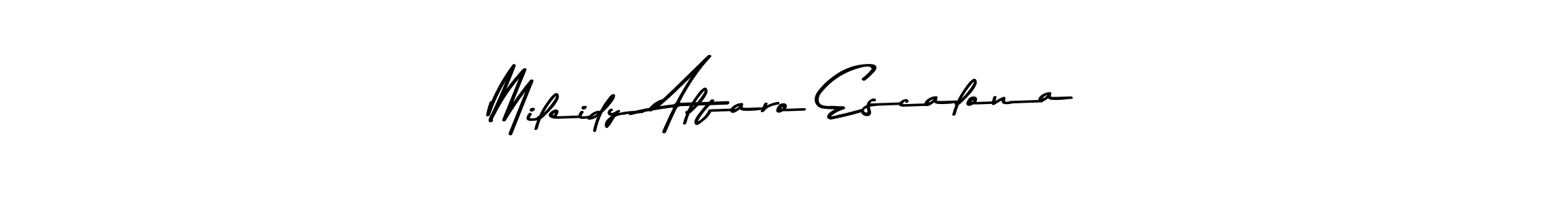 if you are searching for the best signature style for your name Mileidy Alfaro Escalona. so please give up your signature search. here we have designed multiple signature styles  using Asem Kandis PERSONAL USE. Mileidy Alfaro Escalona signature style 9 images and pictures png