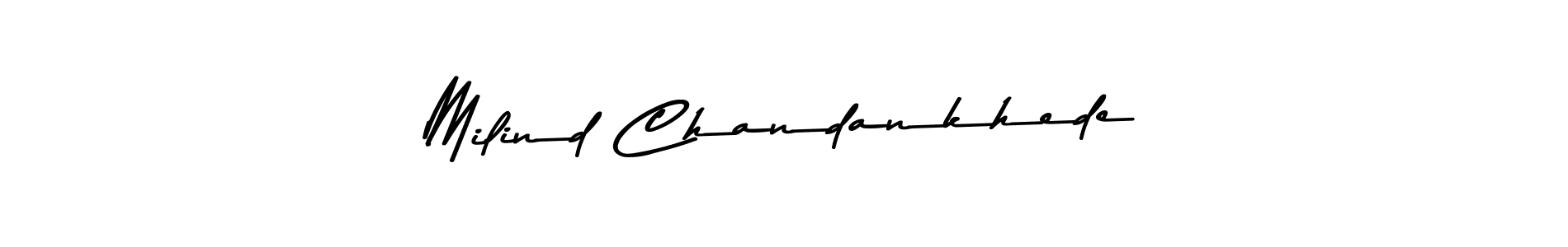 Here are the top 10 professional signature styles for the name Milind Chandankhede. These are the best autograph styles you can use for your name. Milind Chandankhede signature style 9 images and pictures png