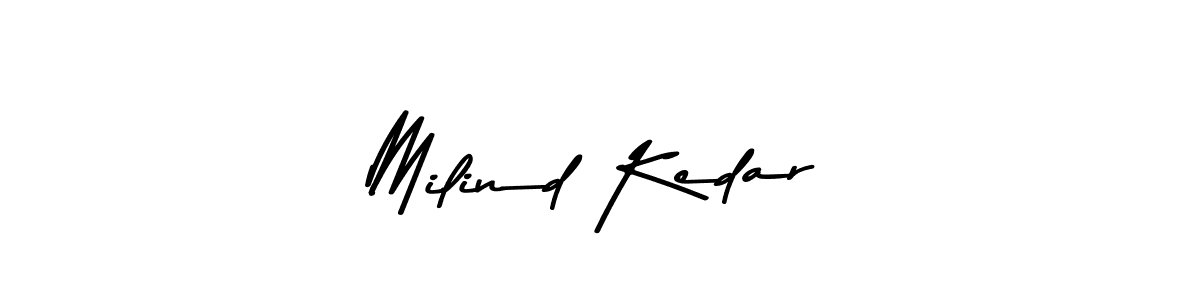How to make Milind Kedar signature? Asem Kandis PERSONAL USE is a professional autograph style. Create handwritten signature for Milind Kedar name. Milind Kedar signature style 9 images and pictures png