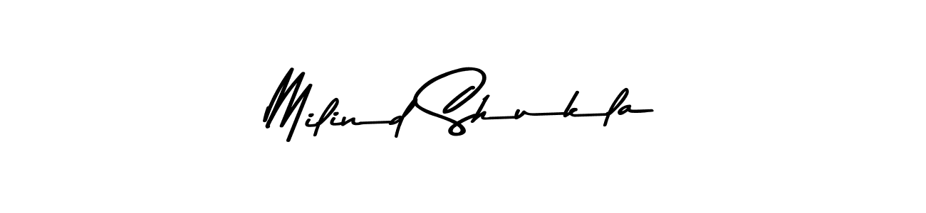 How to make Milind Shukla signature? Asem Kandis PERSONAL USE is a professional autograph style. Create handwritten signature for Milind Shukla name. Milind Shukla signature style 9 images and pictures png