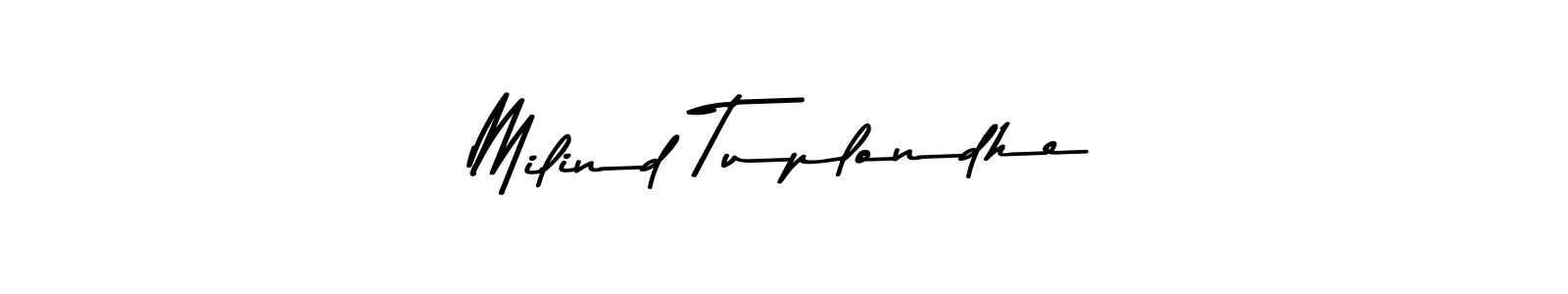 Here are the top 10 professional signature styles for the name Milind Tuplondhe. These are the best autograph styles you can use for your name. Milind Tuplondhe signature style 9 images and pictures png