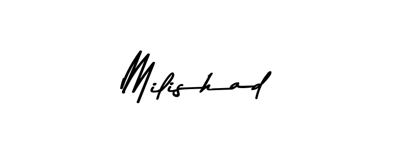 Similarly Asem Kandis PERSONAL USE is the best handwritten signature design. Signature creator online .You can use it as an online autograph creator for name Milishad. Milishad signature style 9 images and pictures png