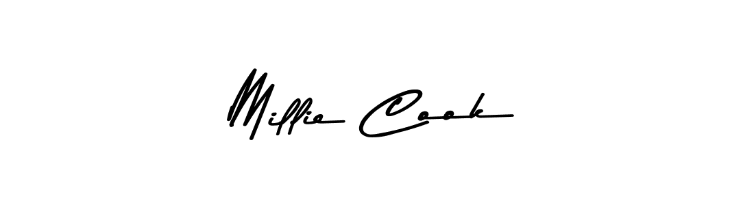 Use a signature maker to create a handwritten signature online. With this signature software, you can design (Asem Kandis PERSONAL USE) your own signature for name Millie Cook. Millie Cook signature style 9 images and pictures png