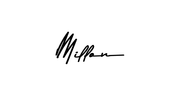 This is the best signature style for the Millon name. Also you like these signature font (Asem Kandis PERSONAL USE). Mix name signature. Millon signature style 9 images and pictures png