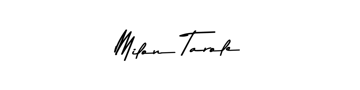 You can use this online signature creator to create a handwritten signature for the name Milon Tarole. This is the best online autograph maker. Milon Tarole signature style 9 images and pictures png