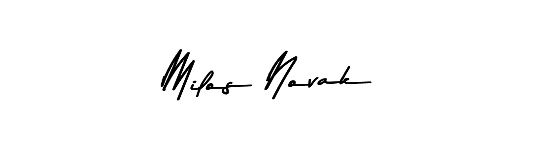 How to make Milos Novak signature? Asem Kandis PERSONAL USE is a professional autograph style. Create handwritten signature for Milos Novak name. Milos Novak signature style 9 images and pictures png