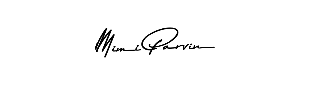 How to make Mimi Parvin name signature. Use Asem Kandis PERSONAL USE style for creating short signs online. This is the latest handwritten sign. Mimi Parvin signature style 9 images and pictures png