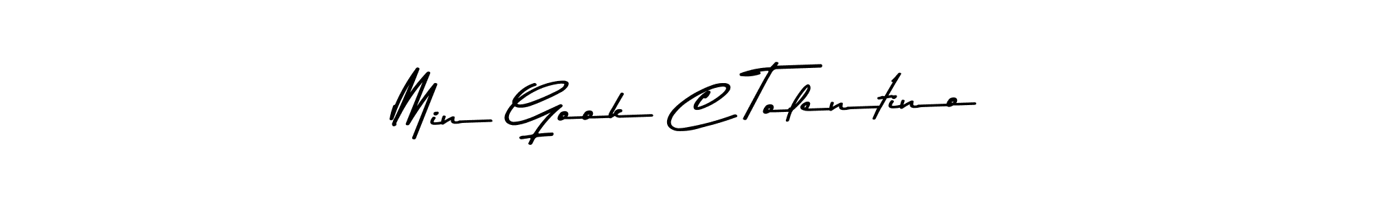 Use a signature maker to create a handwritten signature online. With this signature software, you can design (Asem Kandis PERSONAL USE) your own signature for name Min Gook C Tolentino. Min Gook C Tolentino signature style 9 images and pictures png