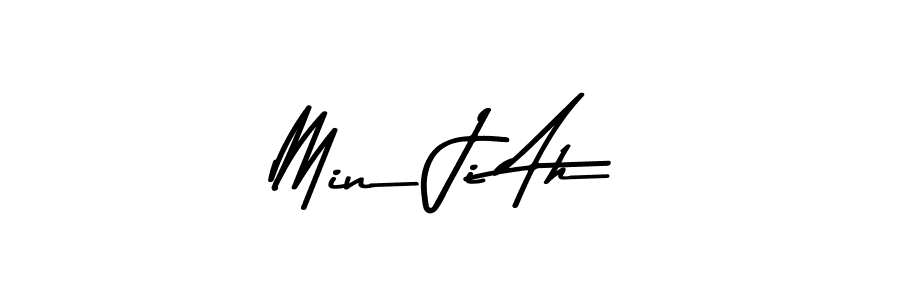 How to make Min Ji Ah signature? Asem Kandis PERSONAL USE is a professional autograph style. Create handwritten signature for Min Ji Ah name. Min Ji Ah signature style 9 images and pictures png