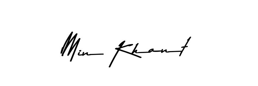 The best way (Asem Kandis PERSONAL USE) to make a short signature is to pick only two or three words in your name. The name Min Khant include a total of six letters. For converting this name. Min Khant signature style 9 images and pictures png