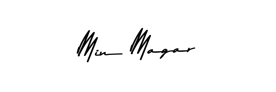 Min Magar stylish signature style. Best Handwritten Sign (Asem Kandis PERSONAL USE) for my name. Handwritten Signature Collection Ideas for my name Min Magar. Min Magar signature style 9 images and pictures png