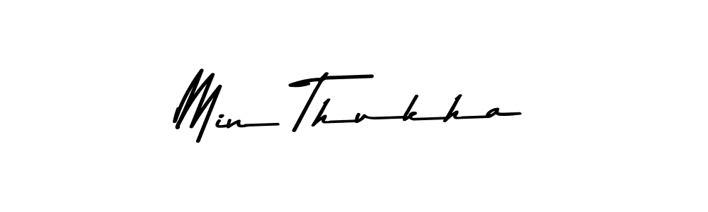 You should practise on your own different ways (Asem Kandis PERSONAL USE) to write your name (Min Thukha) in signature. don't let someone else do it for you. Min Thukha signature style 9 images and pictures png