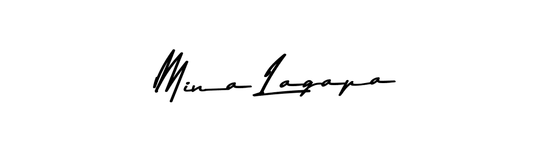 Similarly Asem Kandis PERSONAL USE is the best handwritten signature design. Signature creator online .You can use it as an online autograph creator for name Mina Lagapa. Mina Lagapa signature style 9 images and pictures png