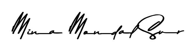 Elevate your brand with a stunning Mina Mondal Sur eSignature. The Asem Kandis PERSONAL USE style provides a balanced, flowing aesthetic for everyday signing. Mina Mondal Sur signature style 9 images and pictures png