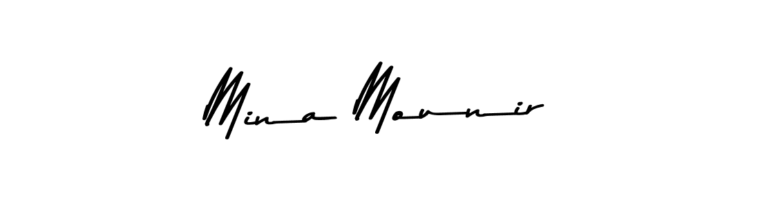 The best way (Asem Kandis PERSONAL USE) to make a short signature is to pick only two or three words in your name. The name Mina Mounir include a total of six letters. For converting this name. Mina Mounir signature style 9 images and pictures png