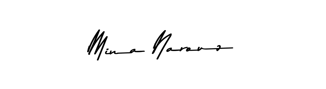 Use a signature maker to create a handwritten signature online. With this signature software, you can design (Asem Kandis PERSONAL USE) your own signature for name Mina Narouz. Mina Narouz signature style 9 images and pictures png