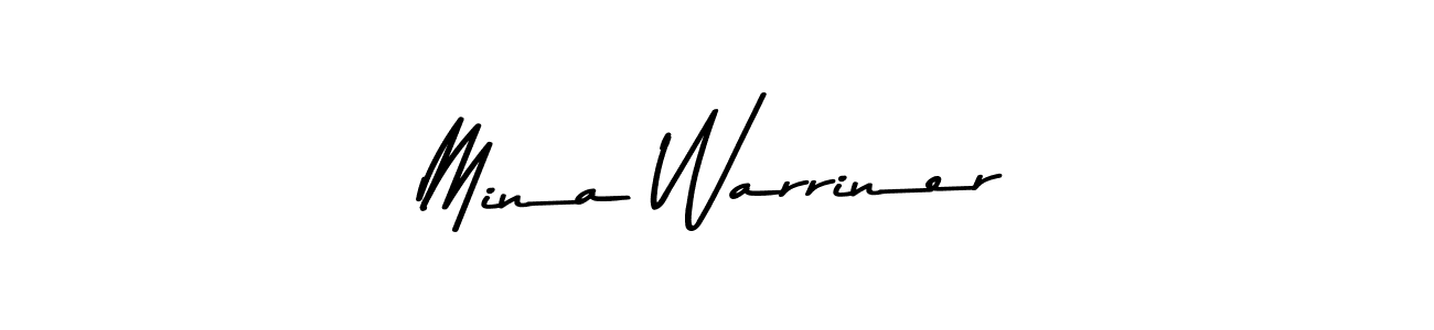 Make a beautiful signature design for name Mina Warriner. Use this online signature maker to create a handwritten signature for free. Mina Warriner signature style 9 images and pictures png
