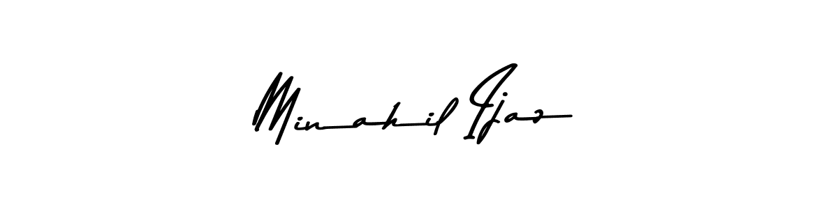 Use a signature maker to create a handwritten signature online. With this signature software, you can design (Asem Kandis PERSONAL USE) your own signature for name Minahil Ijaz. Minahil Ijaz signature style 9 images and pictures png