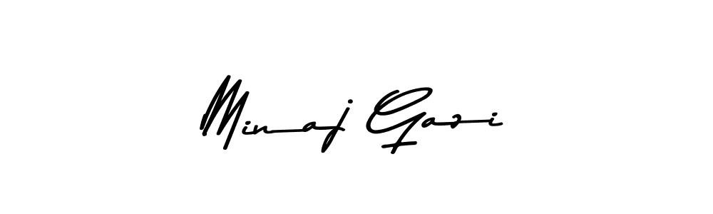 Also we have Minaj Gazi name is the best signature style. Create professional handwritten signature collection using Asem Kandis PERSONAL USE autograph style. Minaj Gazi signature style 9 images and pictures png
