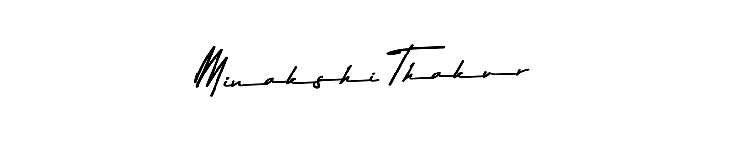 How to make Minakshi Thakur name signature. Use Asem Kandis PERSONAL USE style for creating short signs online. This is the latest handwritten sign. Minakshi Thakur signature style 9 images and pictures png