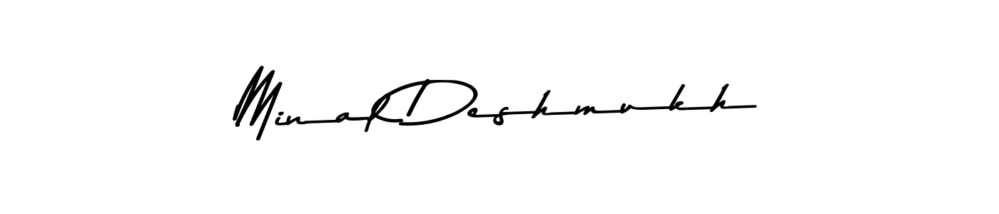 Asem Kandis PERSONAL USE is a professional signature style that is perfect for those who want to add a touch of class to their signature. It is also a great choice for those who want to make their signature more unique. Get Minal Deshmukh name to fancy signature for free. Minal Deshmukh signature style 9 images and pictures png