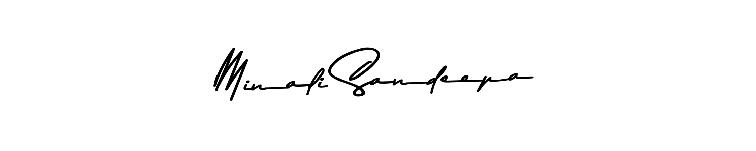 Minali Sandeepa stylish signature style. Best Handwritten Sign (Asem Kandis PERSONAL USE) for my name. Handwritten Signature Collection Ideas for my name Minali Sandeepa. Minali Sandeepa signature style 9 images and pictures png