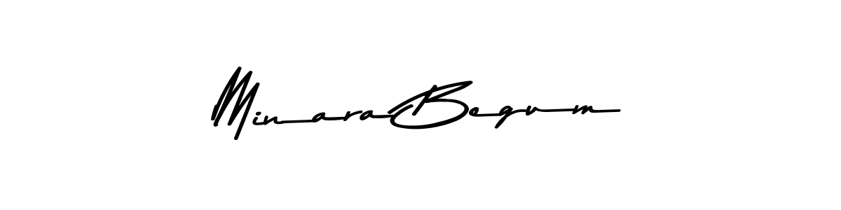 Make a beautiful signature design for name Minara Begum. With this signature (Asem Kandis PERSONAL USE) style, you can create a handwritten signature for free. Minara Begum signature style 9 images and pictures png