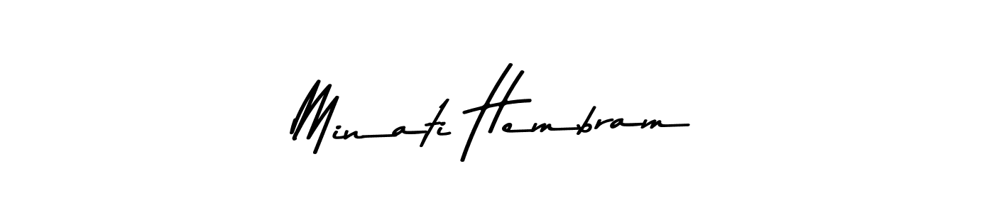 How to make Minati Hembram signature? Asem Kandis PERSONAL USE is a professional autograph style. Create handwritten signature for Minati Hembram name. Minati Hembram signature style 9 images and pictures png
