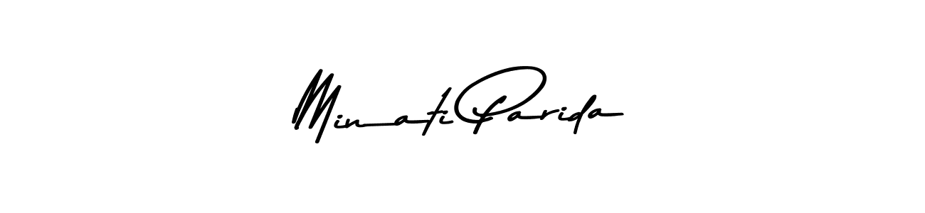 You should practise on your own different ways (Asem Kandis PERSONAL USE) to write your name (Minati Parida) in signature. don't let someone else do it for you. Minati Parida signature style 9 images and pictures png