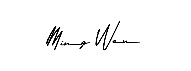 Make a beautiful signature design for name Ming Wen. Use this online signature maker to create a handwritten signature for free. Ming Wen signature style 9 images and pictures png
